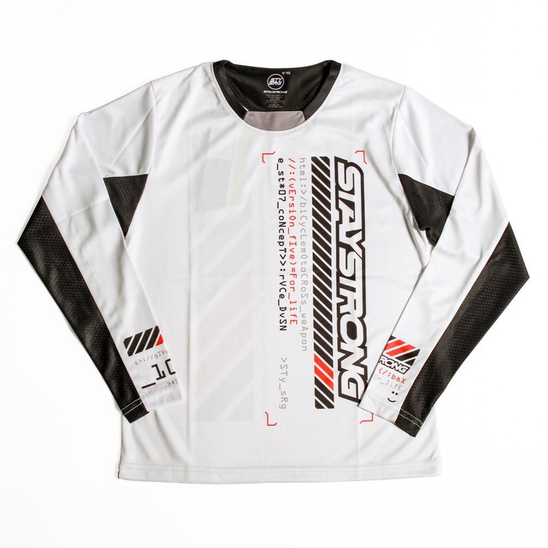 Stay Strong V5 Youth Race Jersey – White 5-6 Years