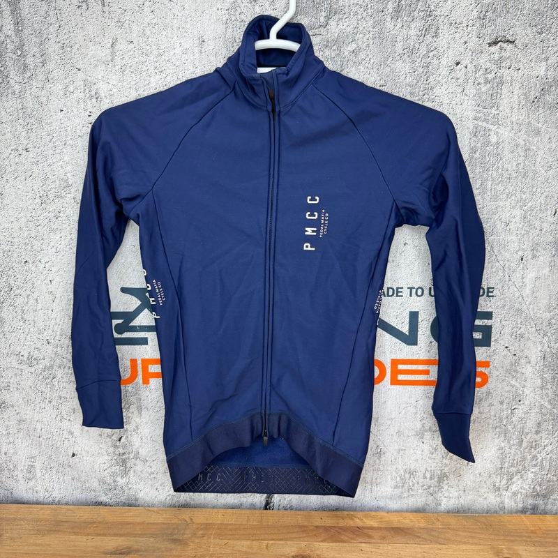 New! Pedal Mafia PMCC Thermal Jacket Men’s XS Navy Cycling Jersey
