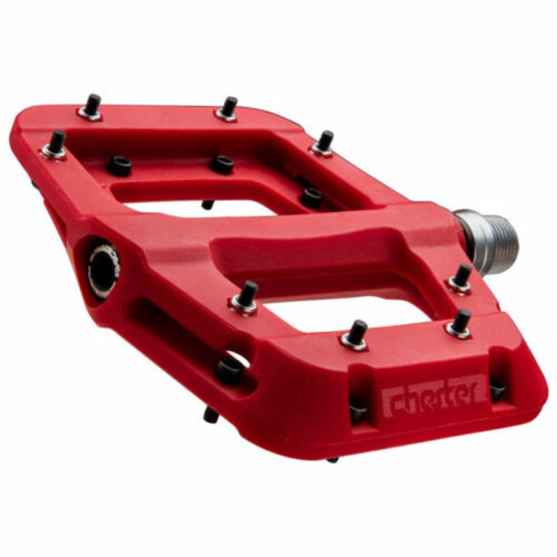 RaceFace Chester Composite Platform Pedal 9/16″ Race Face Bicycle Pedals Red