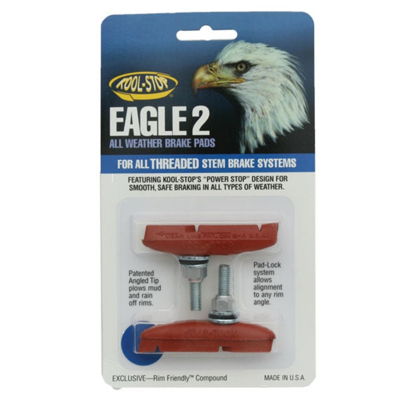 Kool Stop Eagle-Claw 2 Pads Threaded – Salmon