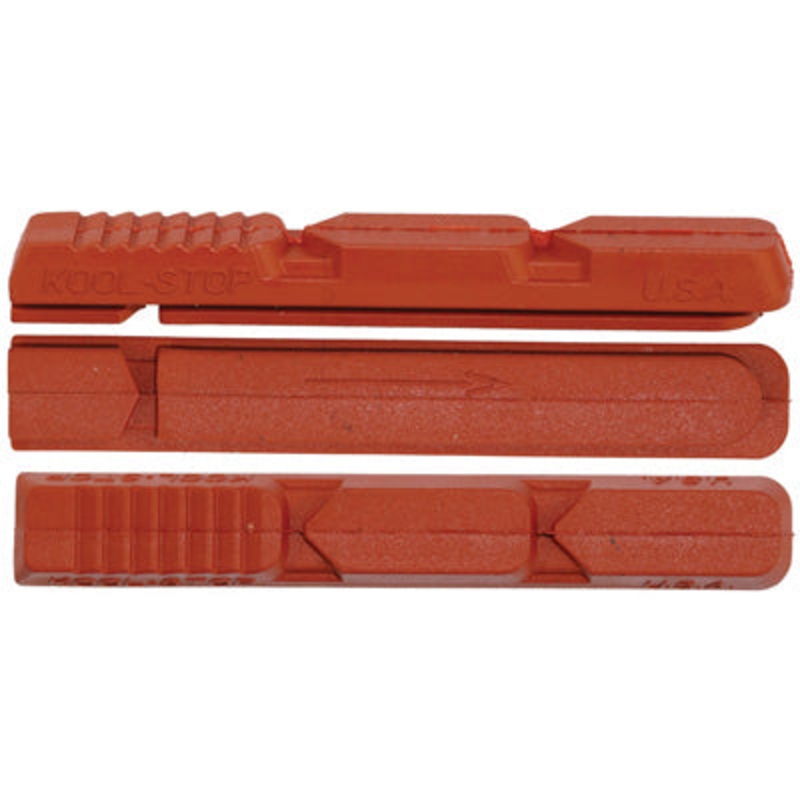 Koolstop V-Type 2 Salmon Shimano Inserts V-Type 2 Replacement Pads Kool Stop Brakepads NA Salmon