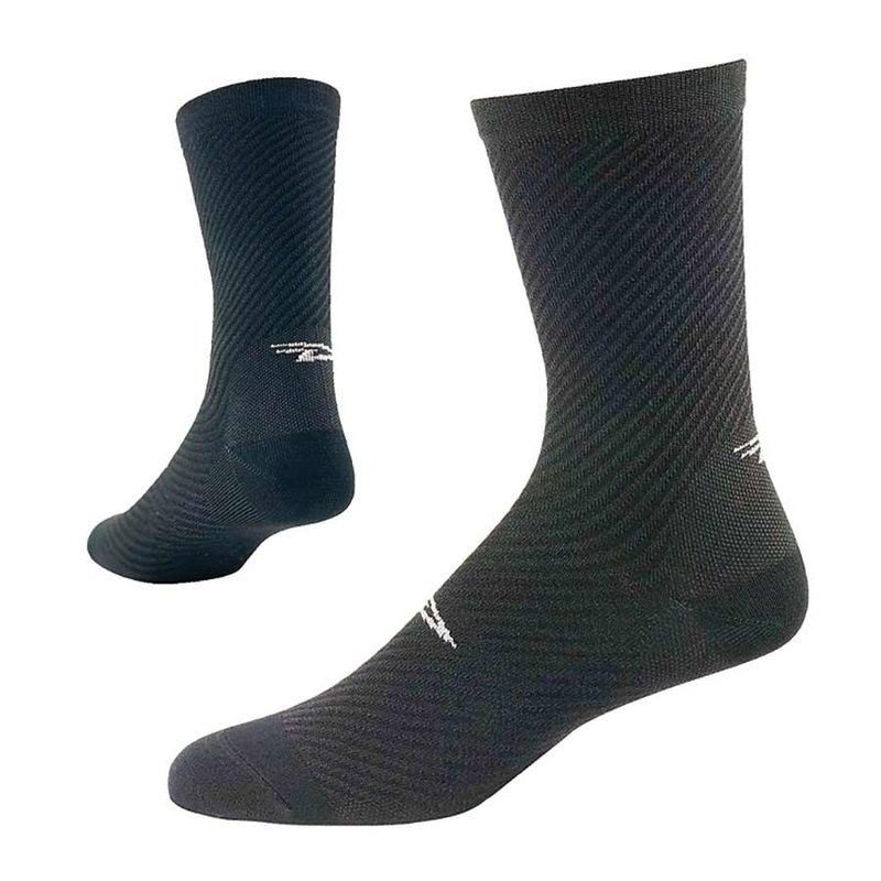DeFeet Evo 6″ Carbon Socks Carbon/Black Poly XL