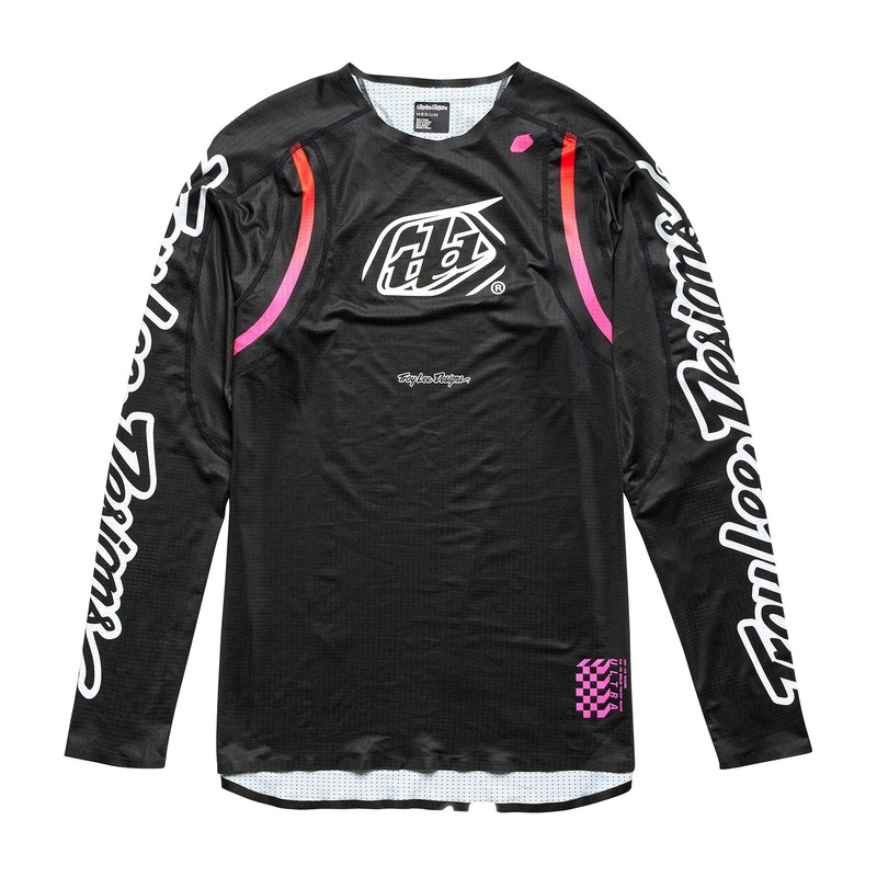 Troy Lee Designs Sprint Ultra BMX Race Jersey-Pinned Black Adult Small