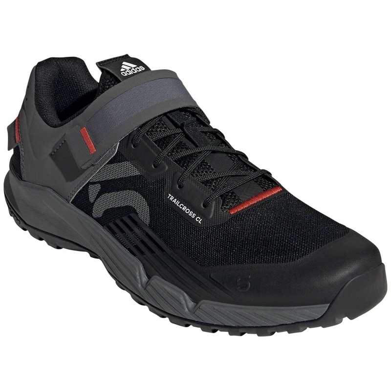 Five Ten Trailcross Mountain Clipless Shoes – Mens Core BLK/Gray Three/Red 8