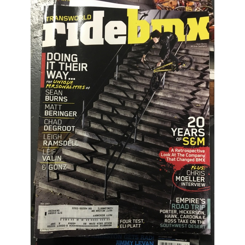 Ride Bmx magazine back issues 2007 January
