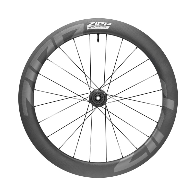 Zipp 404 Firecrest Carbon Tubeless Disc Brake Center Locking 700c Front 24Spokes 12x100mm