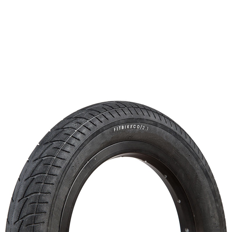 FIT Oem 12 (1.5, 2.1) Black w/White Stripe 12″ X 1.5″