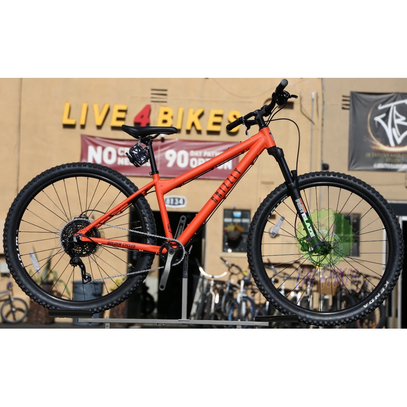 Golden Cycles Grizzly MTB 29″in Orange Aluminum Mountain Bike – Live4Bikes XL