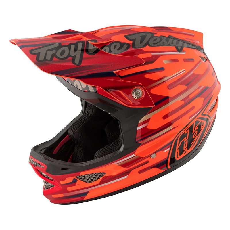 Troy Lee D3 Composite Helmet-Code Orange X-Small