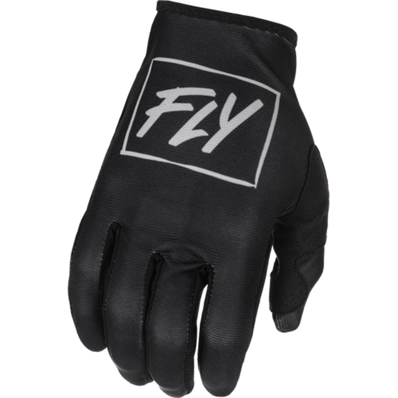 Fly Racing 2012 Lite Gloves-Black/Gray Black/Gray Youth Large (6)