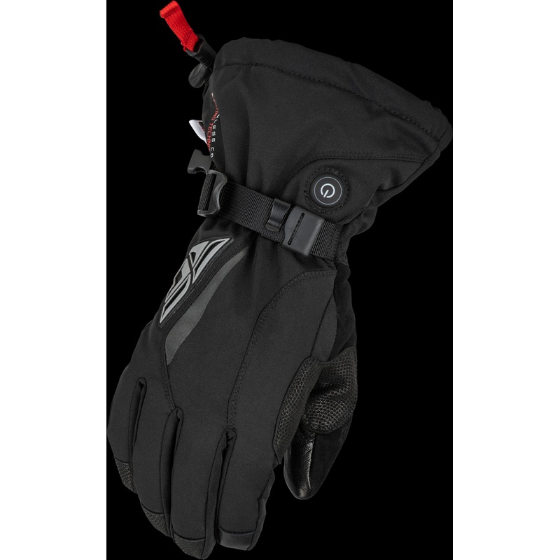 FLY RACING Title Heated Gauntlet Black Md