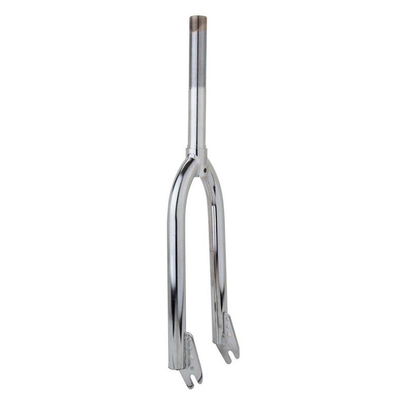 20″ BMX 1″ Threaded Fork f/ 4 or 5″ headtube – 3/8″ – Chrome