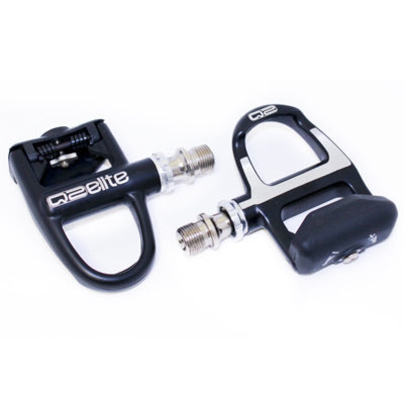 Q2 Road Cliples Pdl Bk W/Cleat Seal Bearing, Look Compatible Clipless Pedals Q2 Pedals NA Black