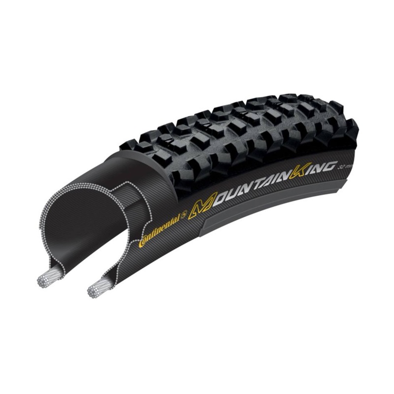 Continental Mountain King CX Clincher Tire Black 700x32c