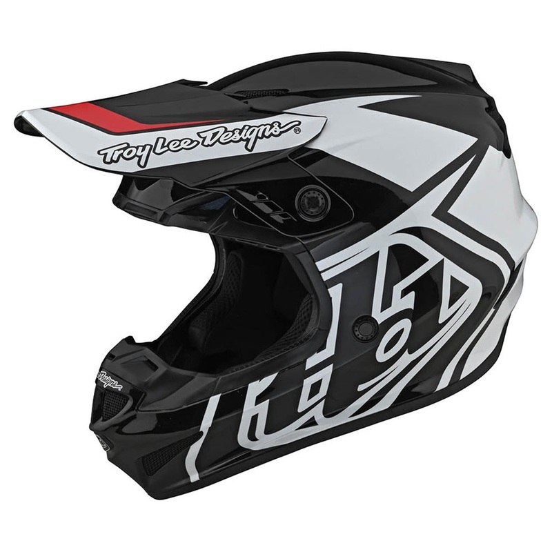 Troy Lee Designs GP Overload BMX Race Helmet-Black/White XX-Large