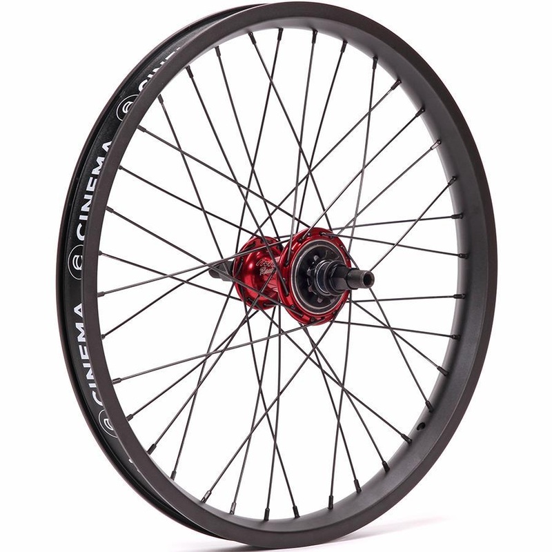 Profile Z Coaster Male Freecoaster / Cinema 888 / Titanium Spokes Custom Wheel – RHD Blue Hub with Black Rim RHD