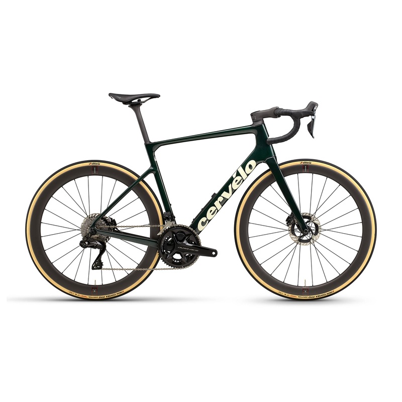 Cervelo Caledonia-5 Dura-Ace Di2 Bike Emerald / Cream 48cm