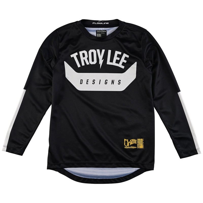 Troy Lee Designs Youth Flowline LS BMX Race Jersey-Aircore Black Youth X-Small
