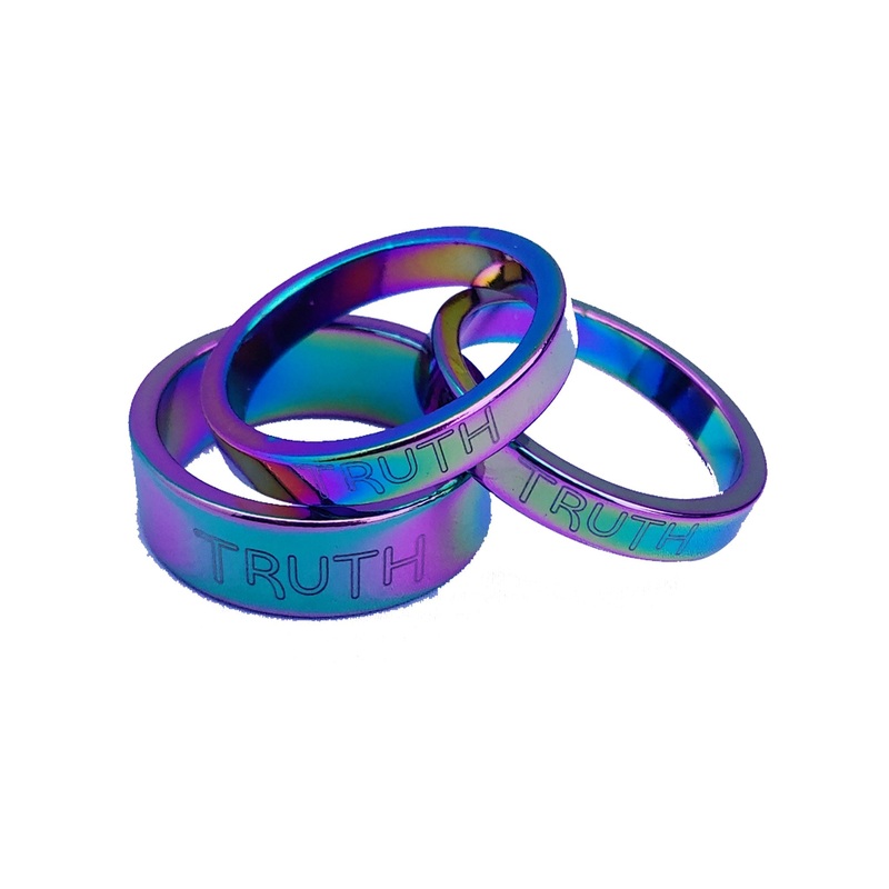 TRUTH BMX | 1″ ALUMINUM BMX HEADSET SPACERS Black