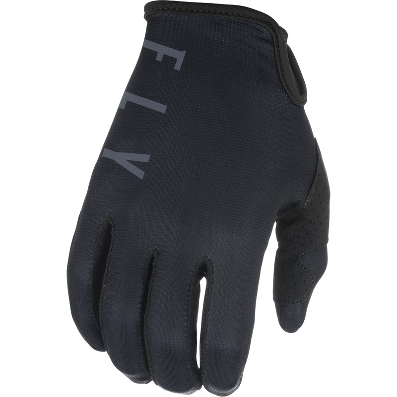FLY RACING Lite Gloves Black/Grey Sz 09