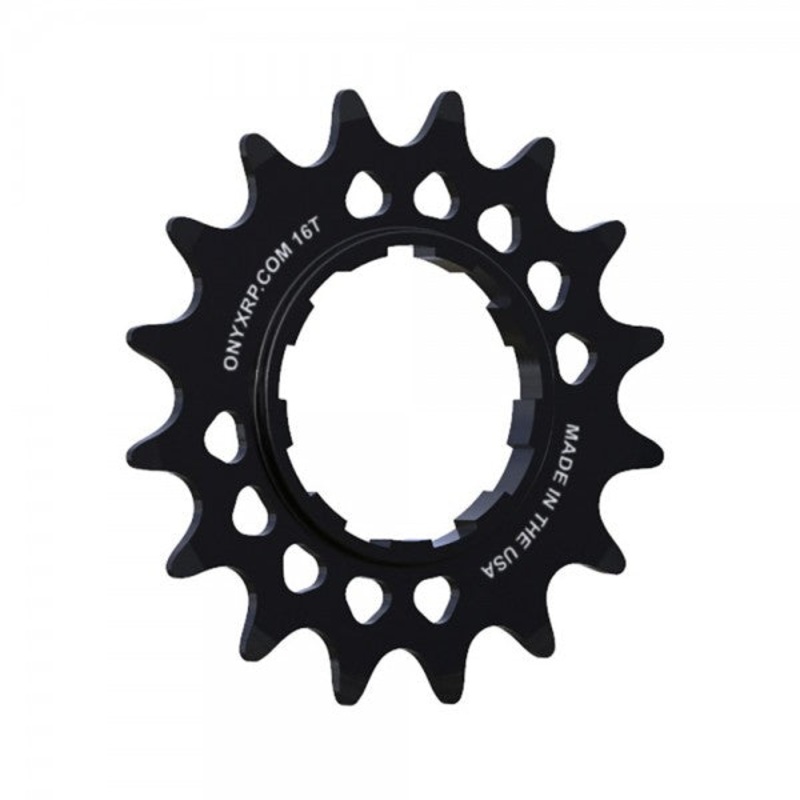 Onyx Cog, Hg And Hgss Anodized Aluminum Black