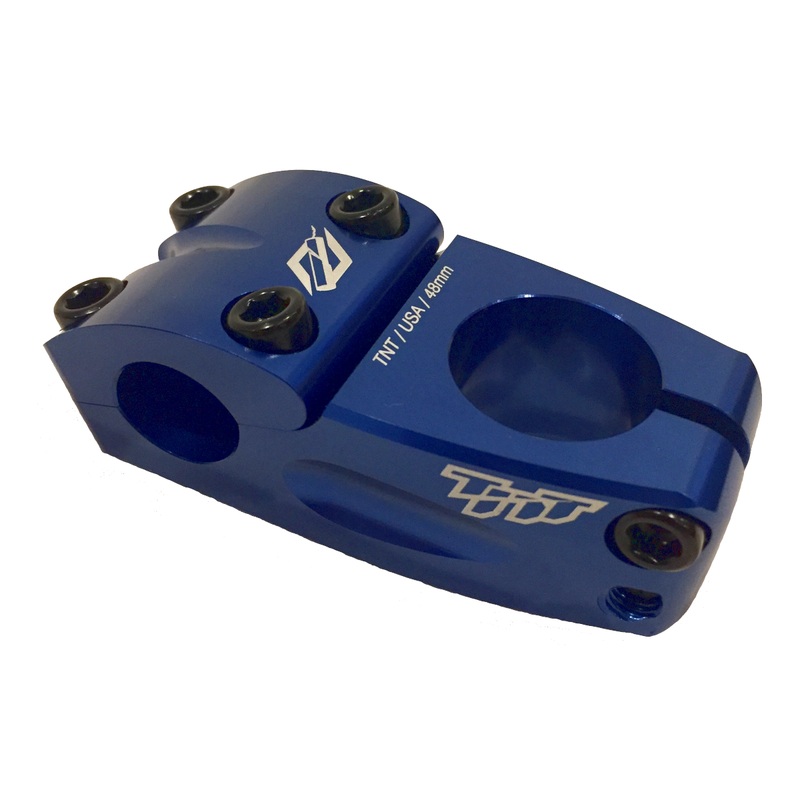 TNT Race Top Load BMX Stem – 60mm – Blue – USA Made