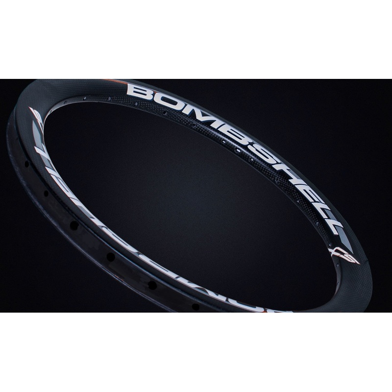 Bombshell CS Carbon Pro BMX Rear Rim – 28H 20×1.75″ Neon Yellow