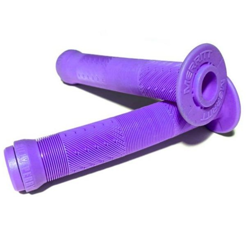 Merritt BMX Billy Perry Grips w/ Bar Ends – Flanged – Purple