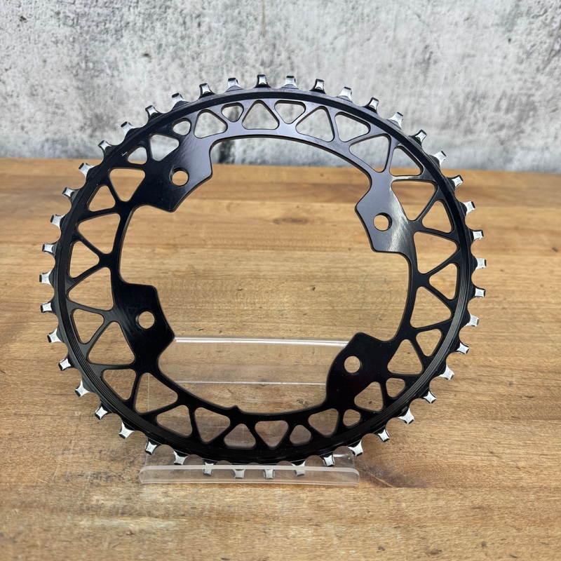 Absolute Black Oval Premium 44t 4-Bolt 110 BCD for Shimano 1x Bike Chainring 85g