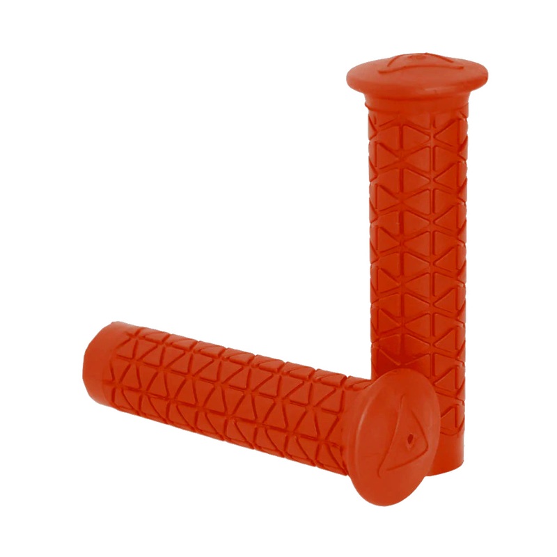 AME BMX Freestyle/MTB/PW Tri Grips – Flangeless – Orange – USA Made
