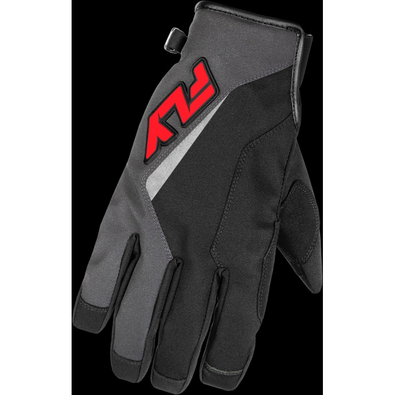 FLY RACING Title Gloves Grey/Black/Red Xs