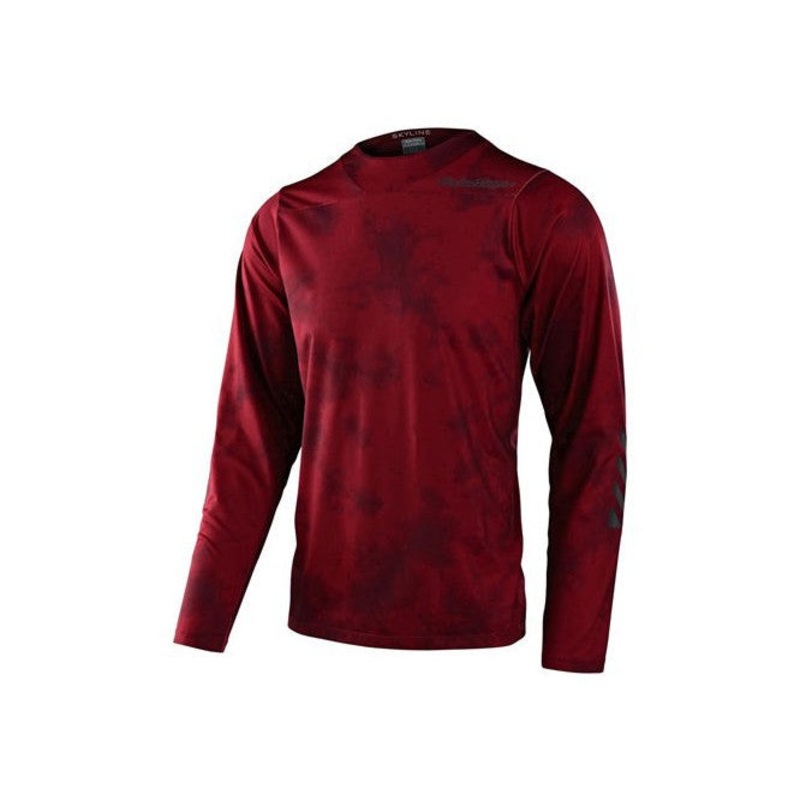 TLD 23 Skyline Chill LS Jersey / Tie Dye Wine Maroon S