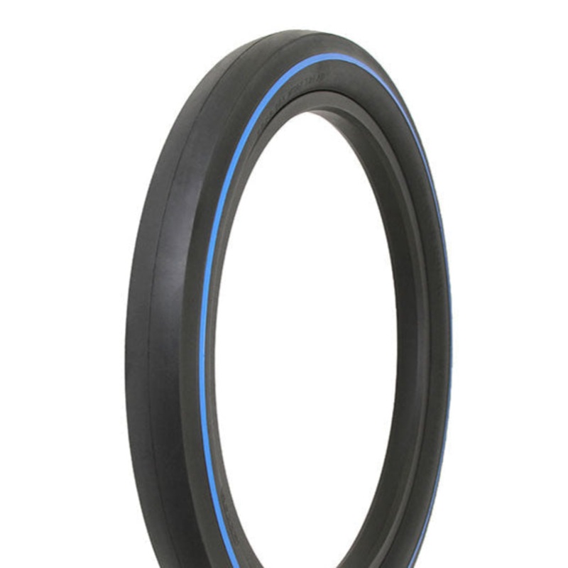20×2.125 “WIDE TREAD” Innova Slick Tread Tire – Black w/ Blue Line
