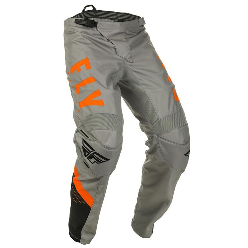 Fly Racing F-16 BMX Race Pants-Grey/Black/Orange Adult 42