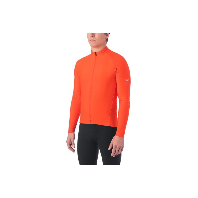 Giro Men’s Chrono Long Sleeve Thermal Jersey Vermillion Small