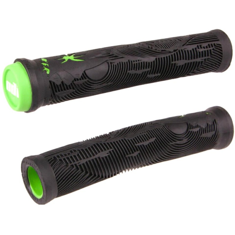ODI Hucker Flangeless Grips Black And Green