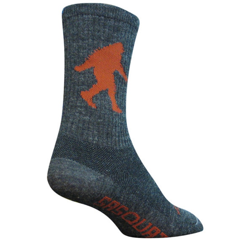 SockGuy Wool Sasquatch Socks – 6″ Gray Small/Medium
