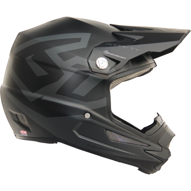 6D ATR-1Y Macro Youth Helmet-Matte Black Youth Small