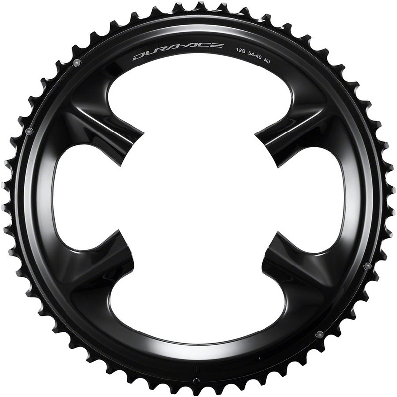 Shimano Dura-Ace FC-R9200 12-Speed Chainring – 54t, Asymmetric 110 BCD, Black, NJ