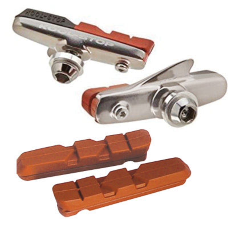 Koolstop Road Holder & Pad Dual Compound, Dura Type Dura Road Pad W/Holders Kool Stop Brakepads NA Salmon