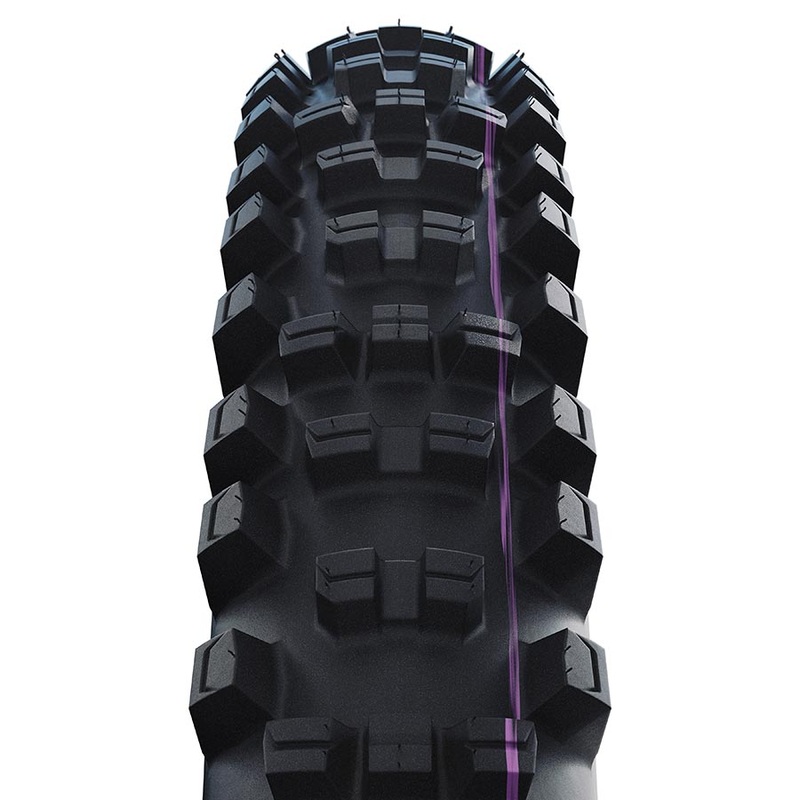Schwalbe Shredda Rear Tire – 29 x 2.50 Tubeless Folding BLK Evolution Line Gravity Pro Addix Ultra Soft Radial E-50