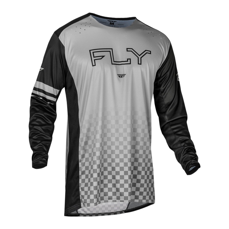 Fly Racing Rayce BMX Race Jersey-Black/Grey Youth Small