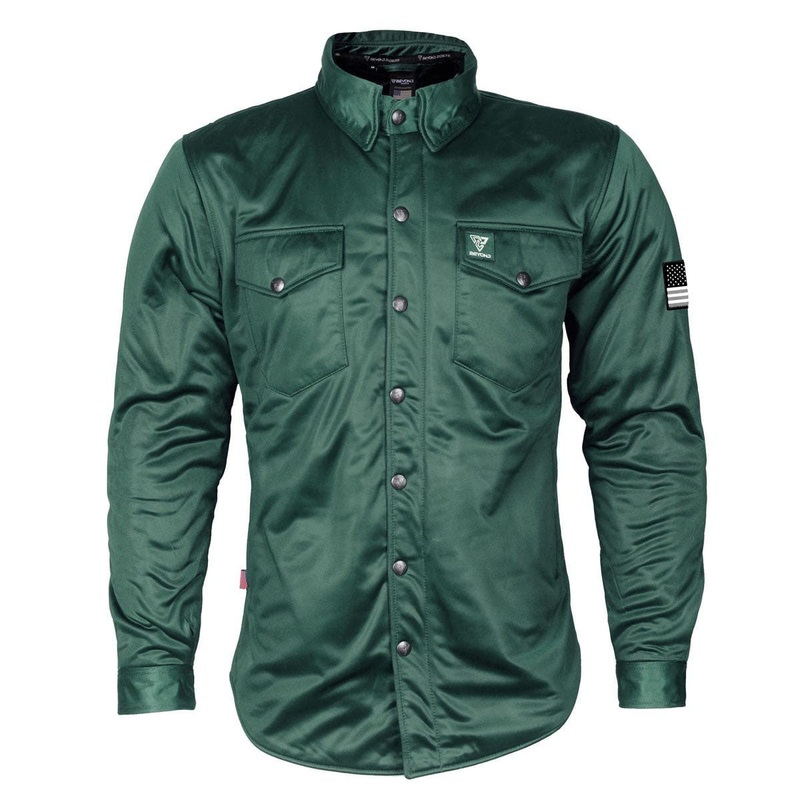 Ultra Protective Shirt – Dark Green Solid with Pads Dark Green Solid XXS