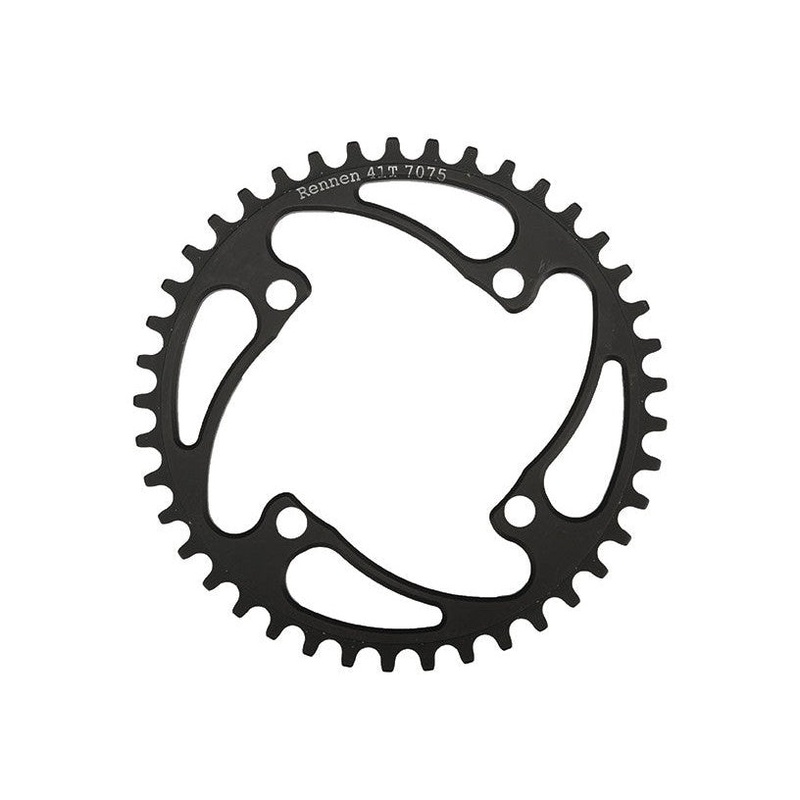 Rennen 4 Bolt Threaded Chainring Black 32T