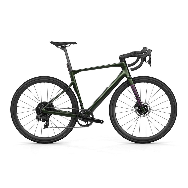 BMC Roadmachine X Three Disc Bike Steel Green / Purple 47cm