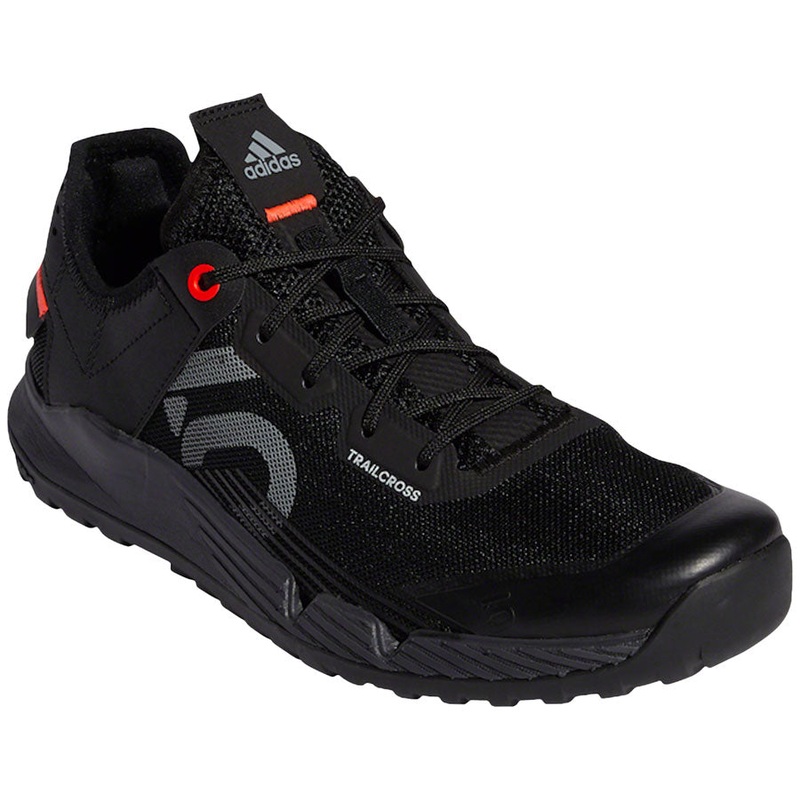 Five Ten Trailcross LT Flat Shoes  –  Womens Core BLK / Gray Two / Solar Red 6.5