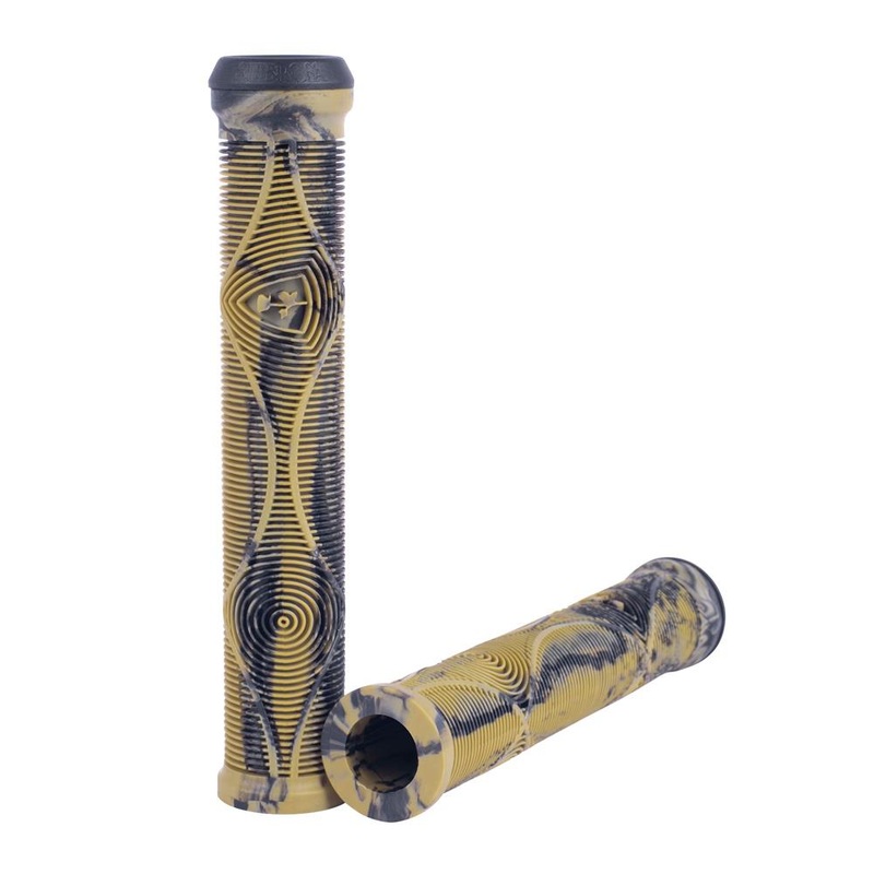 Subrosa Genetic Flangeless DCR Grips Red With Black Swirl