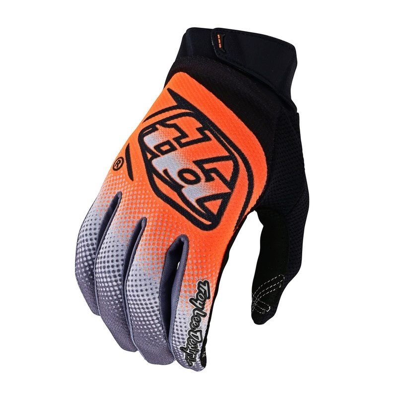 Troy Lee Designs GP Pro BMX Race Gloves-Bands Neo Orange/Gray Adult Small