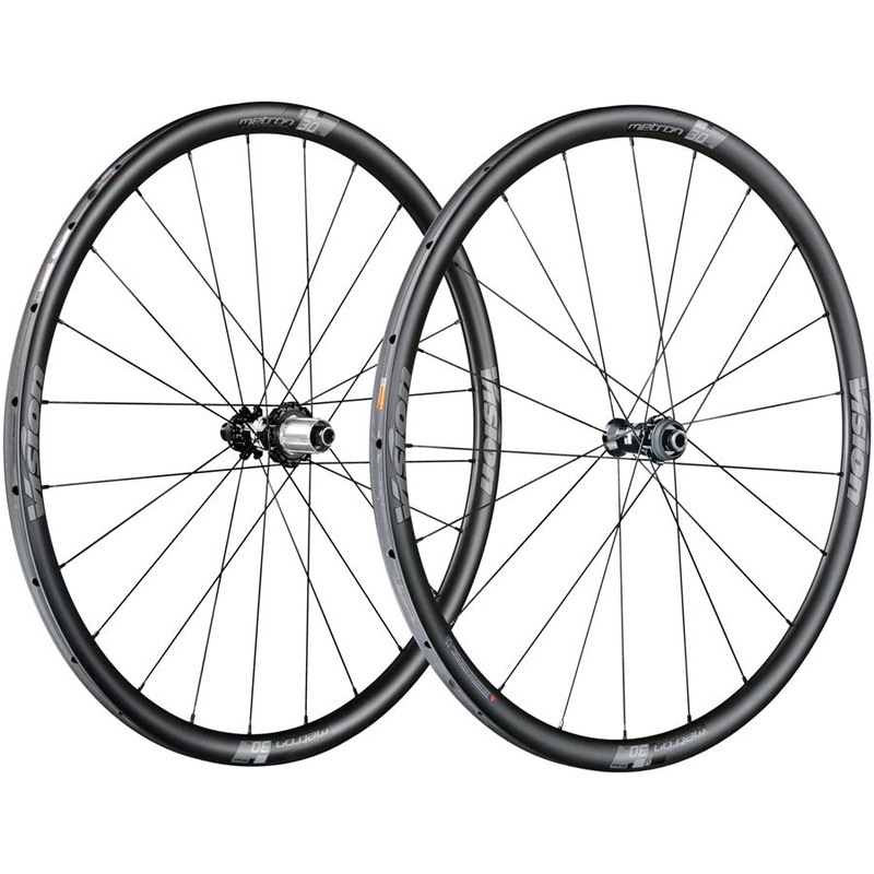Vision Metron 30 Wheelset Tubular 700c 21/24H Spoke Count Disc Brake Center Lock Rotor Mount  BLK