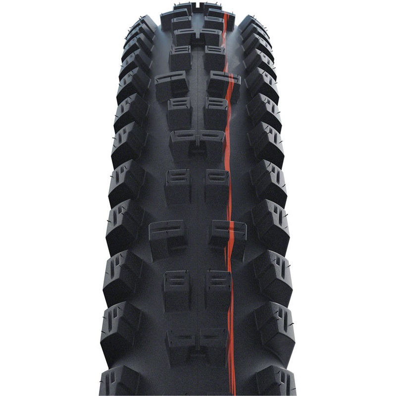Schwalbe Tacky Chan Tire – 27.5 x 2.40, Tubeless, Folding, Black, Evolution Line, Super Downhill, Addix Ultra Soft, E-50
